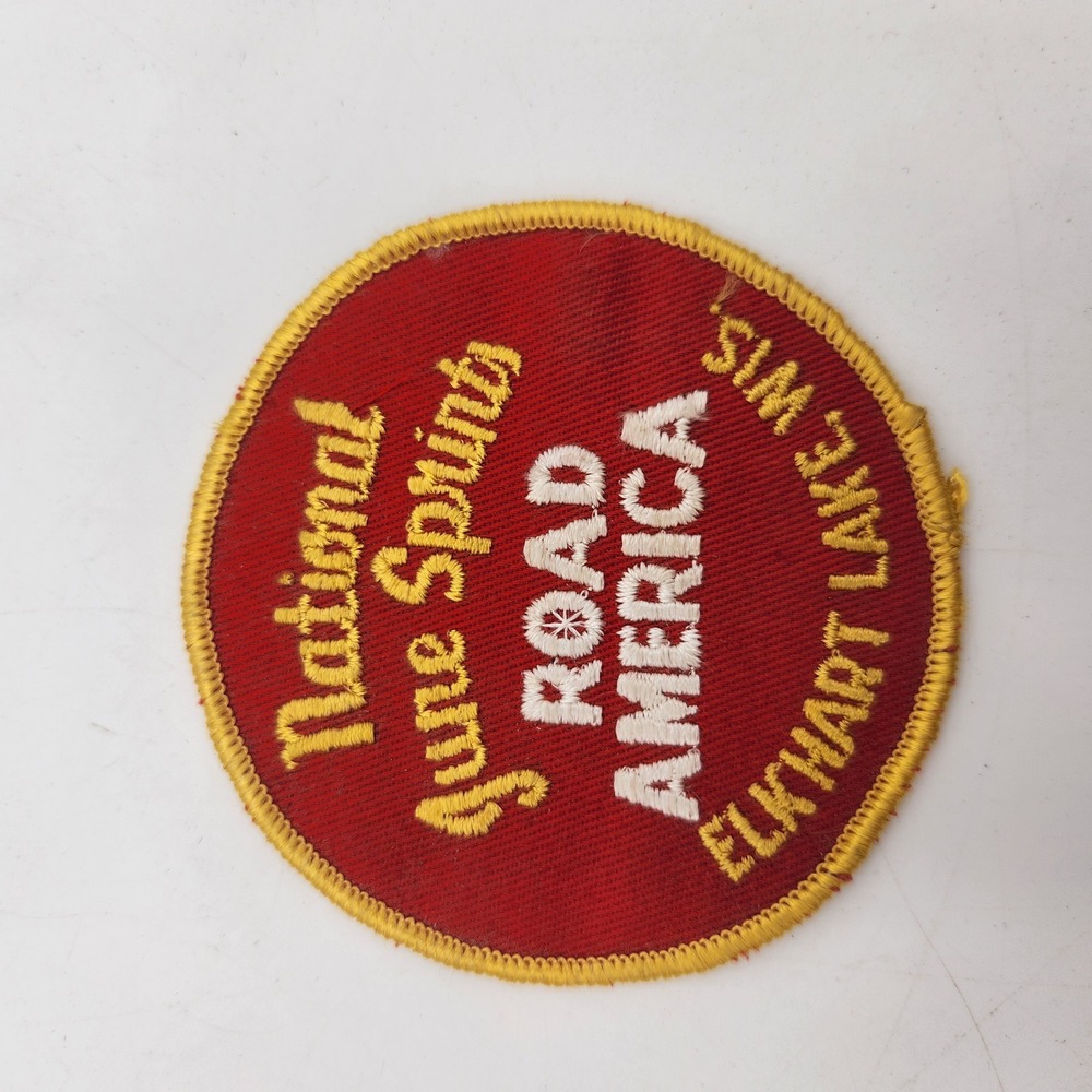 Vintage‎ Road America National June Sprints Patch Elkhart Lake WI Racing Red 3in